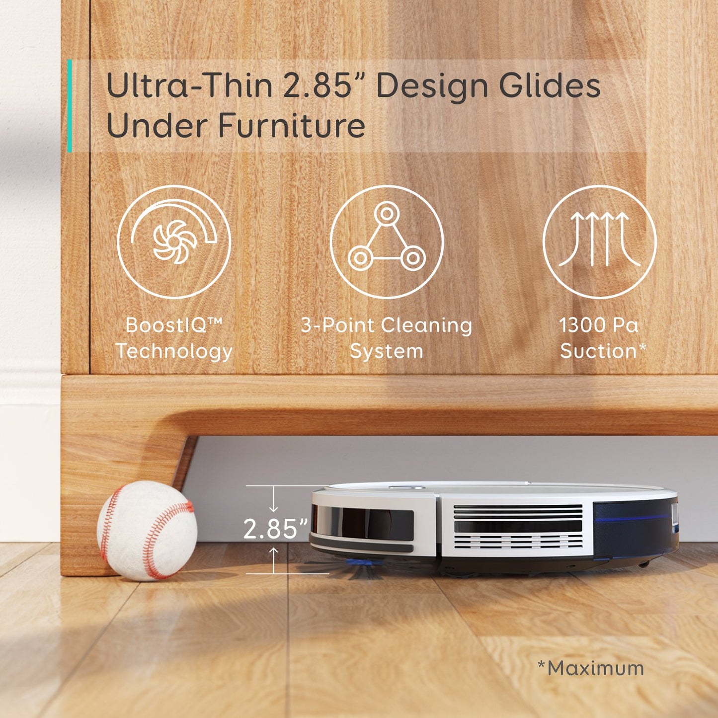 eufy Robot Vacuum Cleaner 11S Self-Charging 1300Pa Automatic Sweeper Brand New