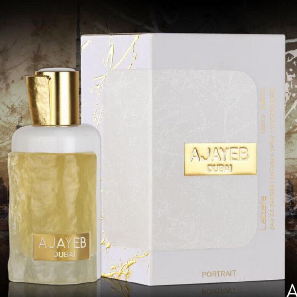 Ajayeb Dubai Portrait Eau de Parfum Spray 100ml (3.4 oz) by Lattafa